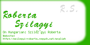 roberta szilagyi business card